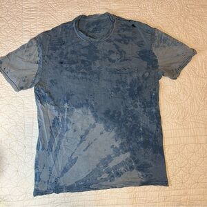 Appalatch Blue 100% Rambouillet Wool crewneck tee, Men’s Size Small